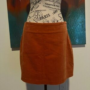 Super cute apricot corduroy mini skirt!